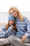 Lana Grossa TOP DOWN STREIFENPULLOVER Cool Wool Big Mélange