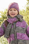 Lana Grossa KINDER-STREIFENSCHAL Vintage Chunky