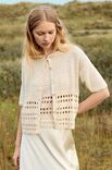 Lana Grossa JACKE MIT KREUZSTÄBCHEN UND STÄBCHEN Summer Cashmere