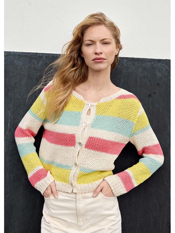 Lana Grossa JACKE IM STRUKTURMUSTER Summer Cashmere