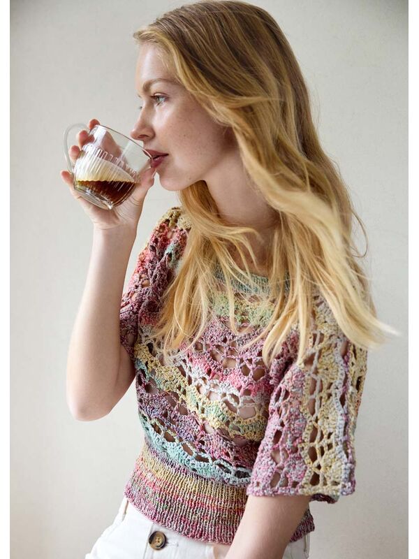 Lana Grossa SHIRT IM MUSCHELMUSTER Mosaico