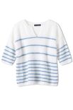 Lana Grossa PULLOVER GLATT RECHTS MIT PERLMUSTER UND STREIFEN Ecopuno & Silkhair