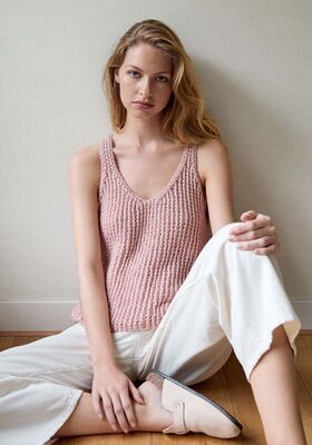 TOP IM RIPPENSTRUKTURMUSTER Summer Softness von Lana Grossa