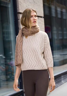 PULLOVER Natural Lama Fine von Lana Grossa