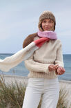 Lana Grossa BLOCKSTREIFENSCHAL Natural Alpaca Lungo