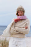 Lana Grossa BLOCKSTREIFENSCHAL Natural Alpaca Lungo