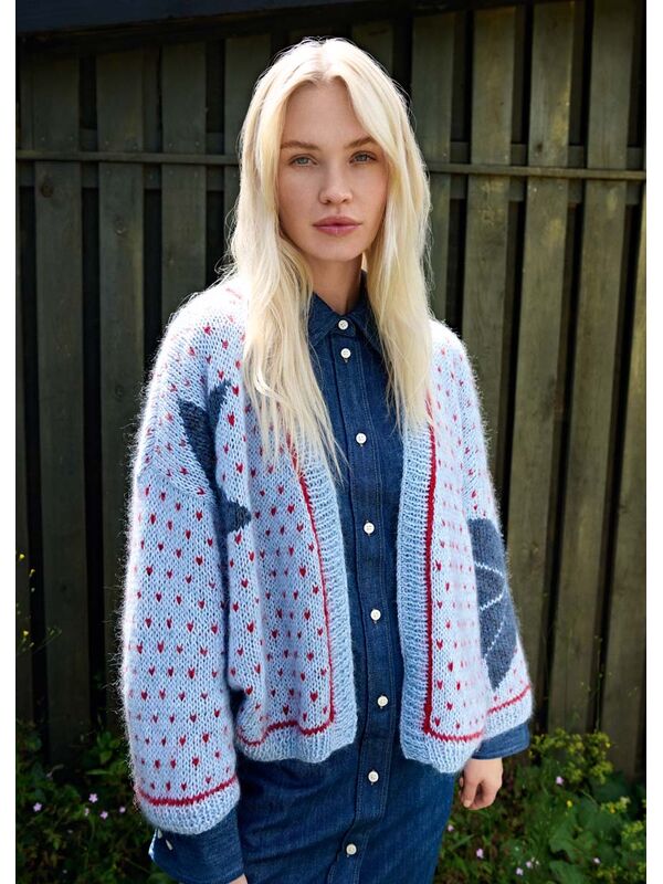 Lana Grossa JACQUARD-CARDIGAN Ecopuno & Silkhair