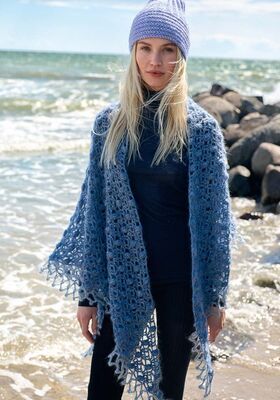 HÄKELTUCH Natural Superkid Tweed von Lana Grossa