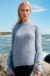 Lana Grossa RUNDHALSPULLOVER Natural Superkid Tweed