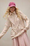 Lana Grossa LONG-SWEATER Ecopuno & Natural Superkid Tweed