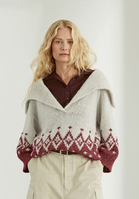 RAGLAN-PULLOVER Natural Alpaca Pelo & Glamour von Lana Grossa