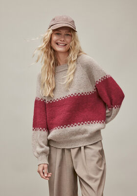 RAGLAN-PULLOVER Natural Lama Fine & Silkhair von Lana Grossa