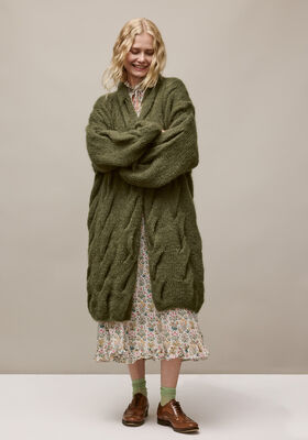 OVERSIZED-CARDIGAN Mohair di Gio von Lana Grossa