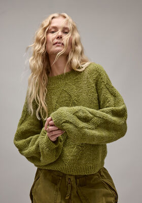 RAGLAN-PULLOVER Nebbia von Lana Grossa