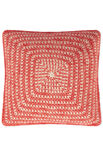 Lana Grossa KISSENHÜLLE IM FESTE-MASCHEN-MUSTER Natural Alpaca Pelo
