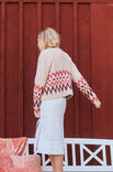 Lana Grossa CARDIGAN MIT JACQUARDMUSTER Orsettini & Natural Alpaca Pelo