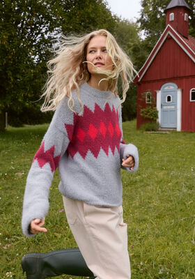 PULLOVER MIT JACQUARDMUSTER Così von Lana Grossa