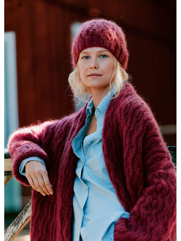 Lana Grossa ZOPFMÜTZE Mohair di Gio