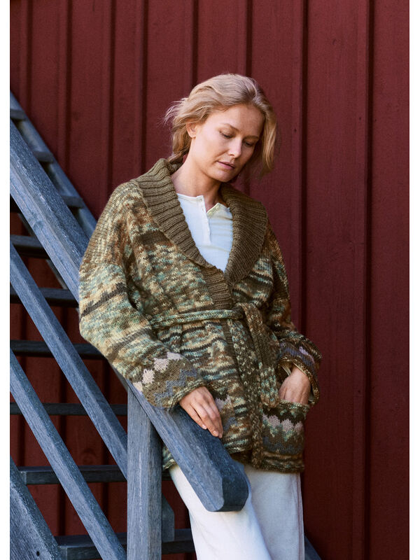 Lana Grossa JACKE MIT JACQUARDMUSTER Landlust Naturwolle & Landlust Naturwolle Print