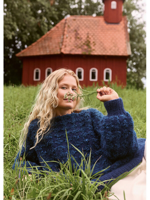 Lana Grossa T-PULLI IM HEBEMASCHENMUSTER Orsetto Moulinè & Mohair di Gio