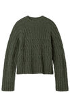 Lana Grossa RAGLANPULLI MIT RIPPEN UND LOCHMUSTER Nebbia
