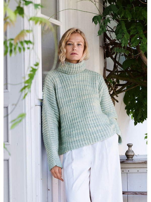 Lana Grossa KIMONOPULLI IM PATENTMUSTER Pelo Cashmere