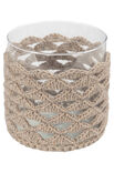 Lana Grossa WINDLICHTHÜLLE IM BOGENLOCHMUSTER Cool Wool Superbig & Natural Superkid Tweed