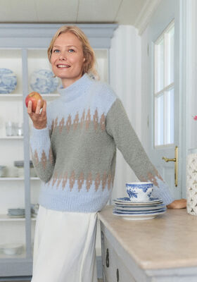PULLOVER MIT JACQUARDMUSTER Così von Lana Grossa