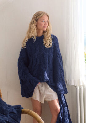 PULLI IN A-LINIE IM ZOPFMUSTER Mohair di Gio & Glamour von Lana Grossa