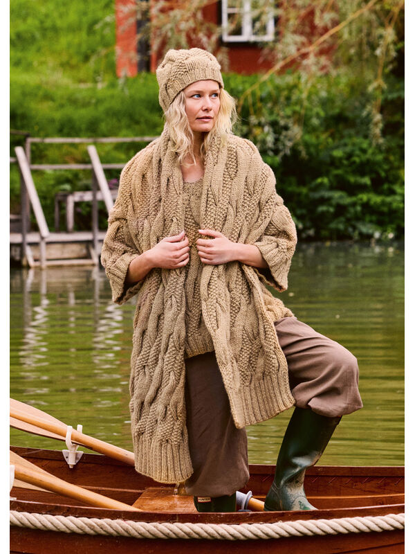 Lana Grossa SCHAL IM ZOPF-PERLMUSTER Winter Softness