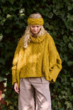 Lana Grossa PONCHOPULLOVER IM ZOPFMUSTER MIT ROLLKRAGEN Alpaca Air II