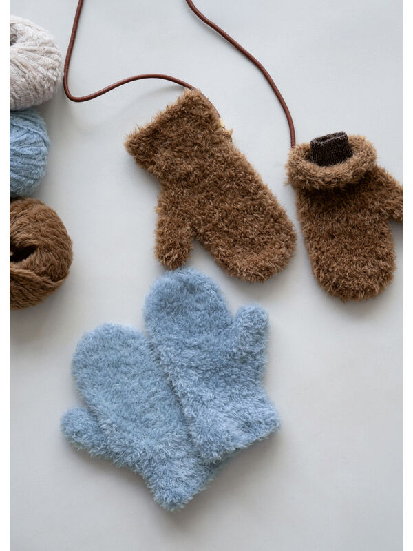 Lana Grossa CLOUD PILE-FÄUSTLINGE Pelliccia & Cool Wool