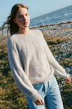 Lana Grossa RUNDPASSENPULLOVER IN ZWEI MUSTERN Ecopuno