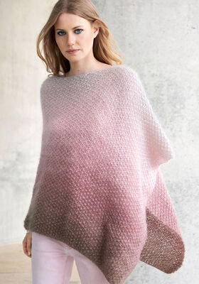 PONCHO OMBRÉ-VERLAUF Silkhair von Lana Grossa