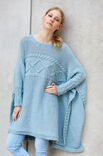 Lana Grossa PONCHO QUERGESTRICKT Bingo