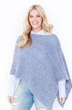 Lana Grossa PONCHO/TUCH IM QUERRIPPEN-PATENTMUSTER Lace Seta/Silkhair Paillettes
