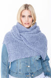 Lana Grossa PONCHO/TUCH IM QUERRIPPEN-PATENTMUSTER Lace Seta/Silkhair Paillettes