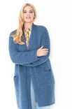Lana Grossa OVERSIZE-MANTEL IM HEBEMASCHENMUSTER Yak Merino