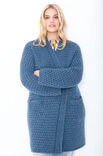 Lana Grossa OVERSIZE-MANTEL IM HEBEMASCHENMUSTER Yak Merino