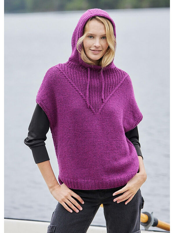 Lana Grossa PULLUNDER MIT KAPUZE Cool Merino