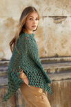 Lana Grossa PONCHO Lace Seta Mulberry
