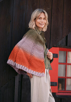 HALBRUNDES TUCH Cool Wool Lace hand-dyed & Cool Wool Lace von Lana Grossa