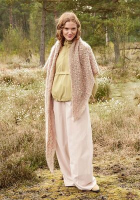 HÄKELTUCH Natural Superkid Tweed von Lana Grossa