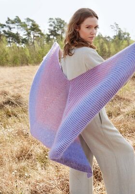 PONCHOTUCH Merino Lace Aquarell, Silkhair & Cool Wool Lace von Lana Grossa