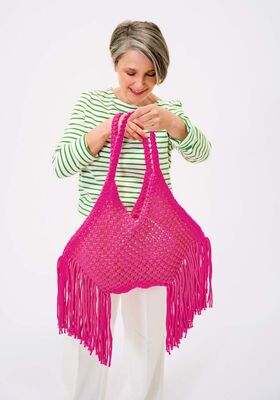 TASCHE IN MAKRAMEE-TECHNIK The Tube von Lana Grossa