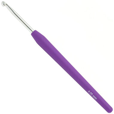 Lana Grossa Wollhäkelnadel Design Color (mit Softgriff) St. 4,0