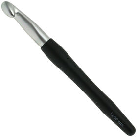 Lana Grossa Wollhäkelnadel mit Soft-Griff (Aluminium) St. 12,0