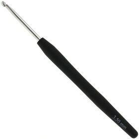 Lana Grossa Wollhäkelnadel mit Soft-Griff (Aluminium) St. 3,5