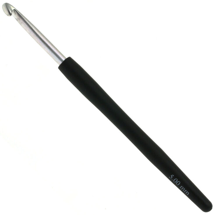 Lana Grossa Wollhäkelnadel mit Soft-Griff (Aluminium) St. 5,0
