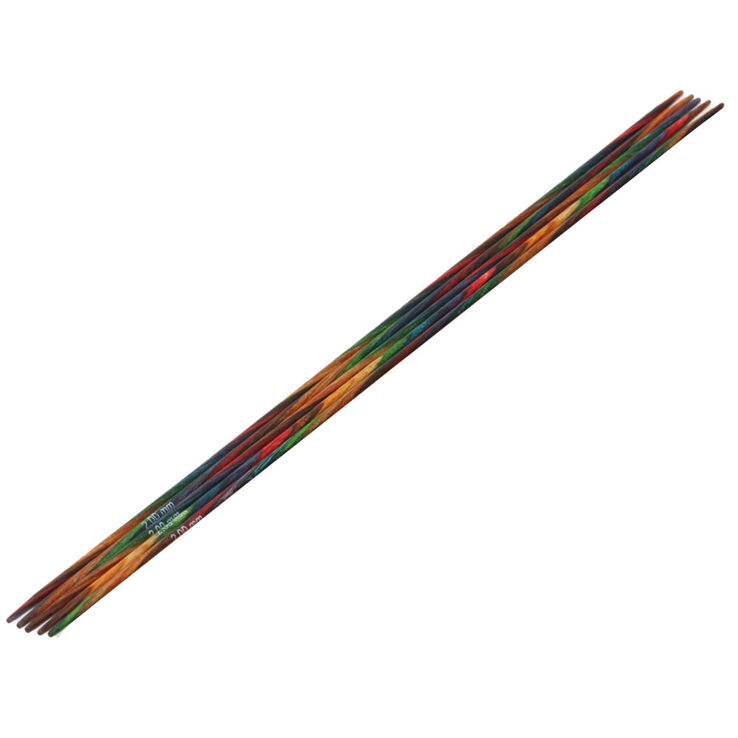 Lana Grossa Strumpfstricknadel Design-Holz Multicolor St. 2,0/20cm